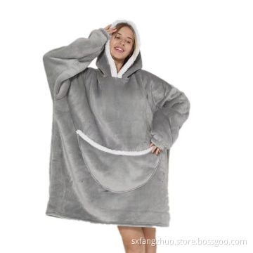 new design wearable Eco Friendly hoody blanket